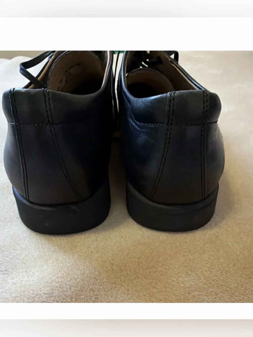 Camel Active Men's Black Leather Lace-Up Dress Shoes 9.5 Good condition